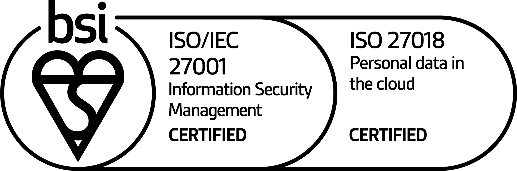 ISO 27001 27018 logos